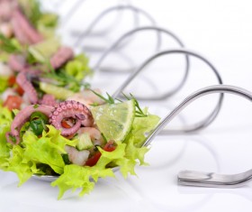 Coveted seafood salad shrimp and crab lobster meat Stock Photo 14