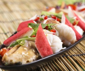 Coveted seafood salad shrimp and crab lobster meat Stock Photo 16