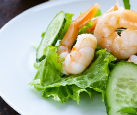 Coveted seafood salad shrimp and crab lobster meat Stock Photo 19