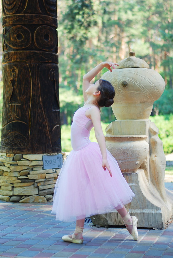Dance ballet little girl Stock Photo