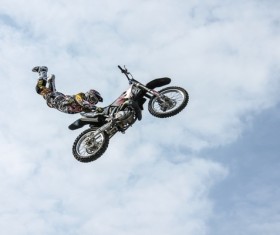 Dangerous off-road motor sport Stock Photo