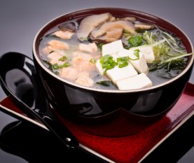 Delicious mixed soup Stock Photo