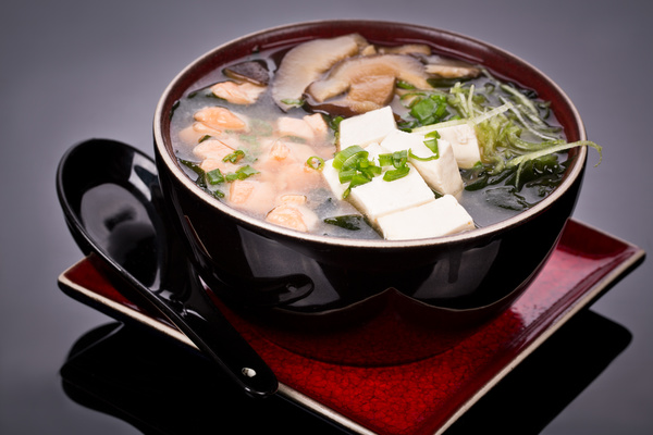Delicious mixed soup Stock Photo