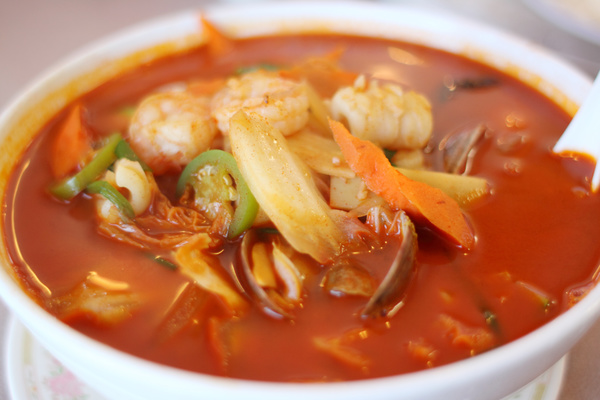 Delicious seafood soup Stock Photo 03