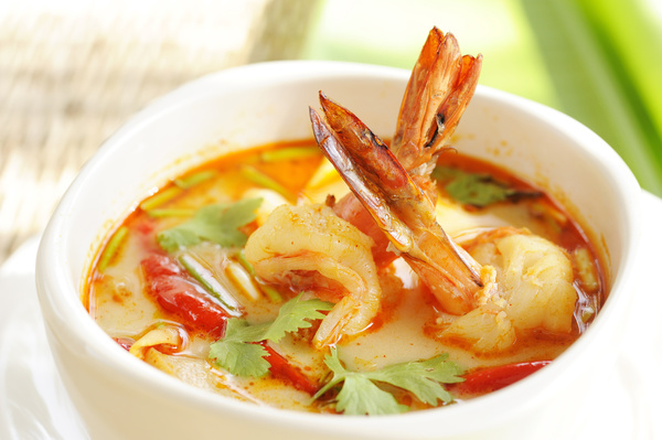 Delicious seafood soup Stock Photo 04