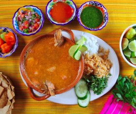 Delicious seafood soup Stock Photo 07