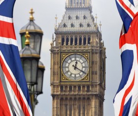 Different angles shot of the British Big Ben Stock Photo 01