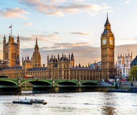 Different angles shot of the British Big Ben Stock Photo 02