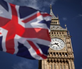 Different angles shot of the British Big Ben Stock Photo 04