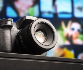 Digital SLR camera Stock Photo