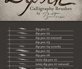 Dip Pen photoshop brushes