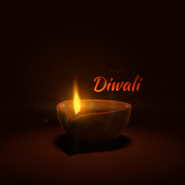 Diwali creative background vector 01