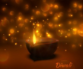 Diwali creative background vector 02