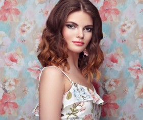 Dressed in trendy fashionable young girls Stock Photo 07