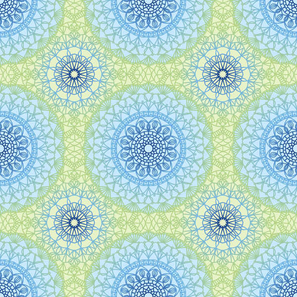 Elegant seamless mandala pattern vector 02