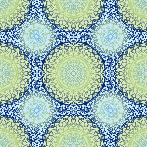 Elegant seamless mandala pattern vector 03