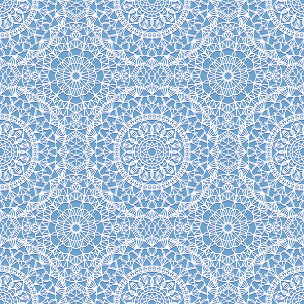 Elegant seamless mandala pattern vector 04