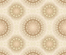 Elegant seamless mandala pattern vector 05