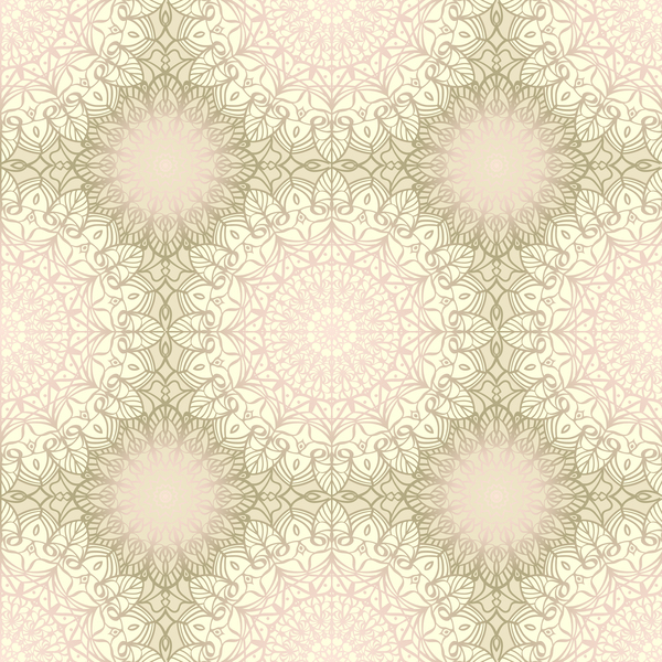 Elegant seamless mandala pattern vector 08
