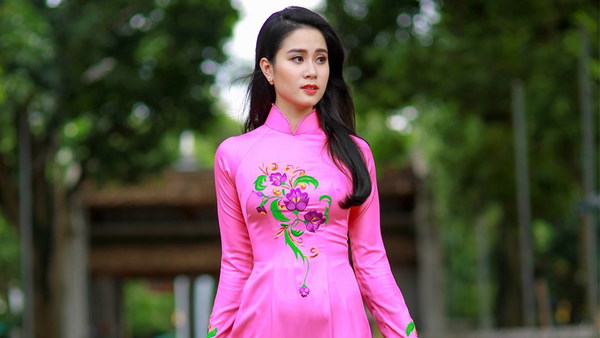 Elegant temperament Asian beauty Stock Photo