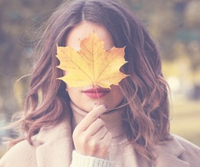 Fashion models in fall Parks Stock Photo 07