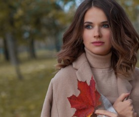 Fashion models in fall Parks Stock Photo 10