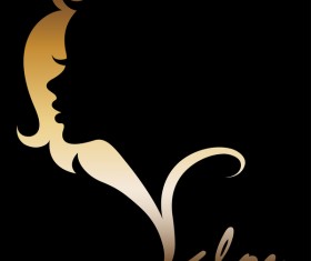 Fashion women sign with logo vectors set 03