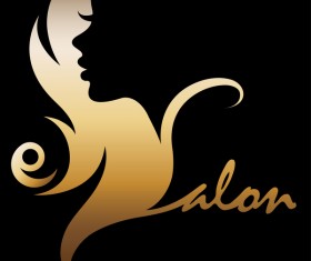 Fashion women sign with logo vectors set 04