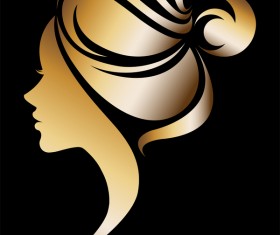 Fashion women sign with logo vectors set 11