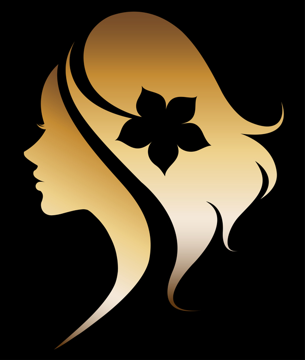 Fashion women sign with logo vectors set 12