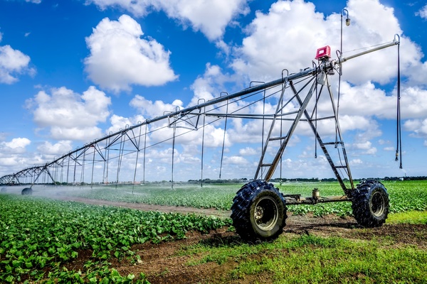 Field Irrigation System watering Stock Photo 18