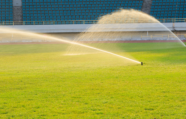 Field Irrigation System watering Stock Photo 20