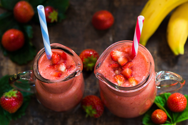 Fruit strawberry juice Stock Photo