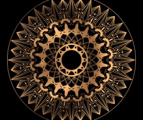 Glden pattern costa rica vector decor 01