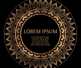 Glden pattern costa rica vector decor 02