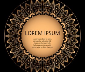 Glden pattern costa rica vector decor 03