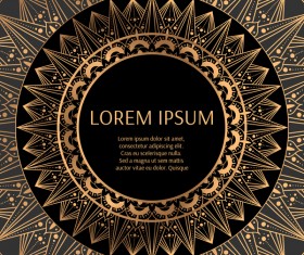 Glden pattern costa rica vector decor 04