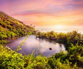 Goa island beach beautiful landscape Stock Photo 07