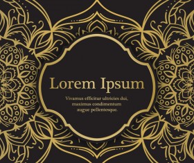 Golden mandala background design vector 01