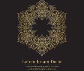 Golden mandala background design vector 03