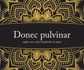 Golden mandala ornate background vectors 13