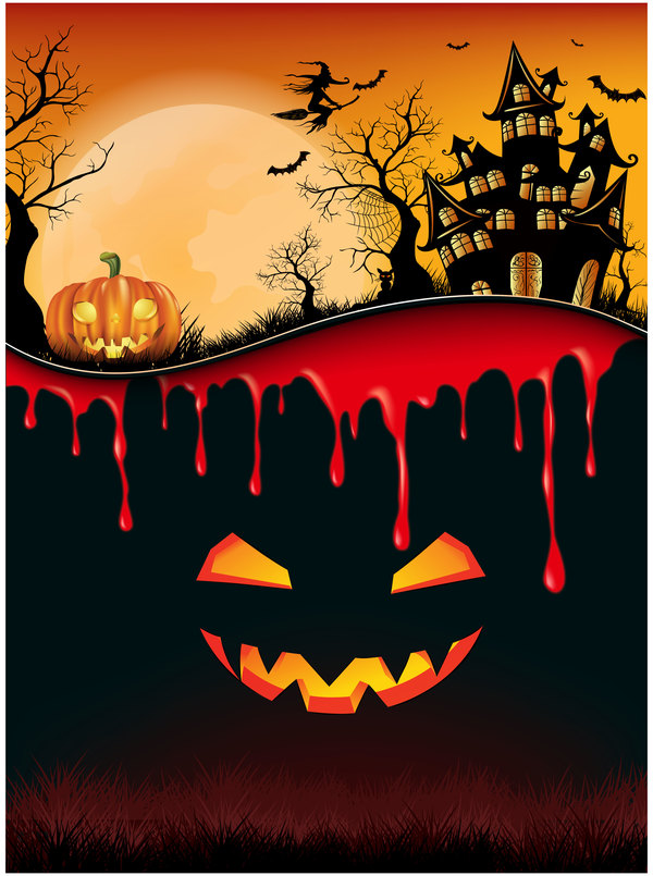 Halloween background creative design vector 02