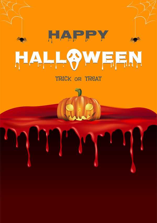 Halloween background creative design vector 04