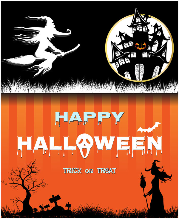 Halloween background creative design vector 05