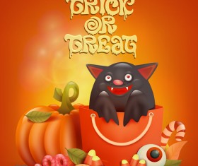 Halloween funny pumpkin design vectors 21
