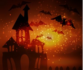 Halloween horror night background vectors 02