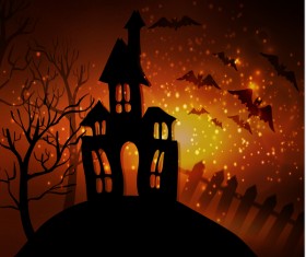 Halloween horror night background vectors 03