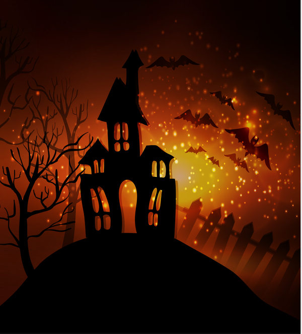 Halloween horror night background vectors 03