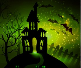 Halloween horror night background vectors 07