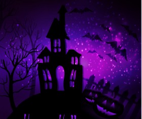 Halloween horror night background vectors 12